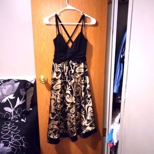 M Black and Tan Dress